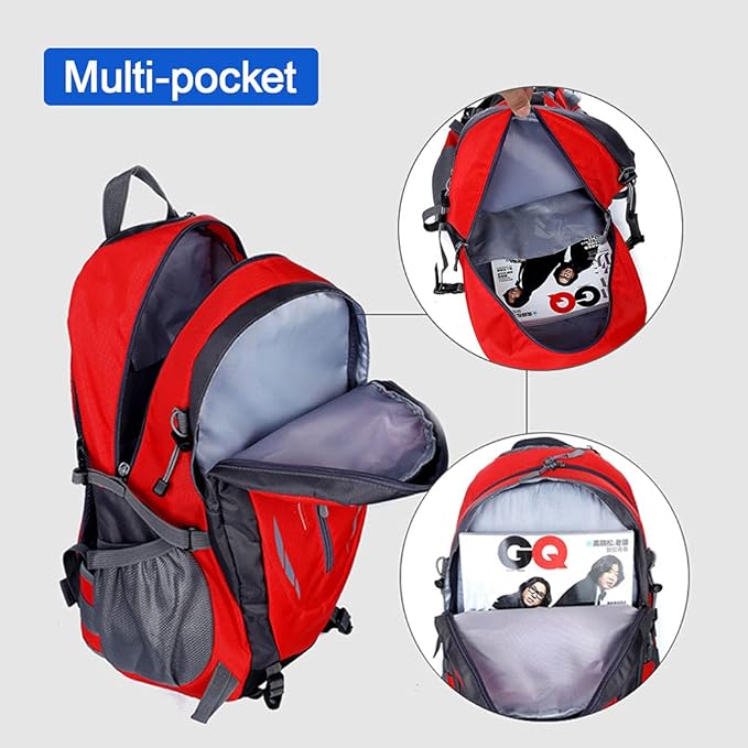 40L Waterproof Large Bag Backpack Camping Hiking Walking Travel Sport Rucksack