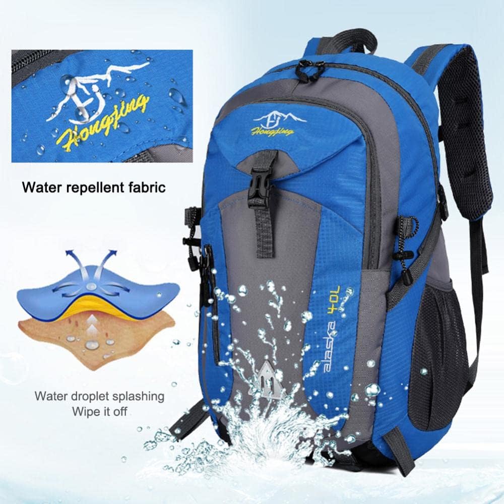 40L Waterproof Large Bag Backpack Camping Hiking Walking Travel Sport Rucksack