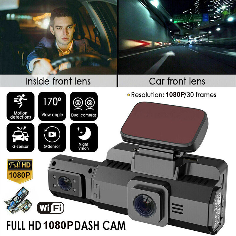 Wifi Car Dash Cam 1080P HD Camera Motion Detection Parking Monitoring Car DVR