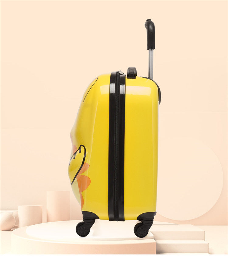 Children Kids Holiday Travel Hard Shell Suitcase Luggage Trolley Bags 4 Wheels