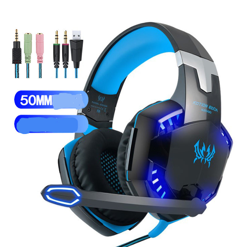 Gaming Headset For Xbox One PS4 PS5 Nintendo Switch PC 3.5mm Mic Headphones LED