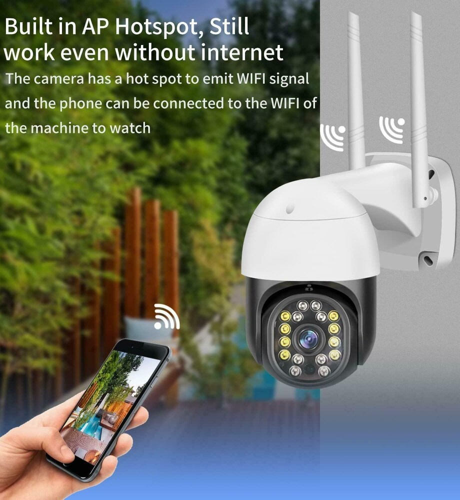 5MP PTZ Wireless Camera Outdoor WIFI IP CCTV Security Camera Smart IR HD