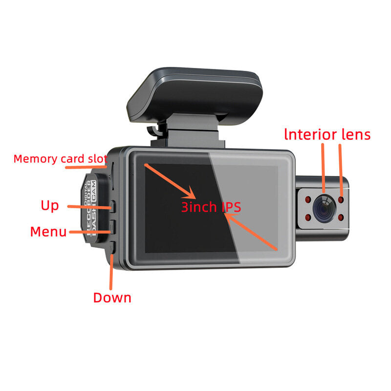 Wifi Car Dash Cam 1080P HD Camera Motion Detection Parking Monitoring Car DVR