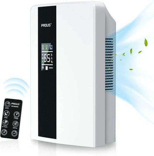 Dehumidifiers for Home with Remote Control, 2200ml(77oz) Water Tank Portable Dehumidifier