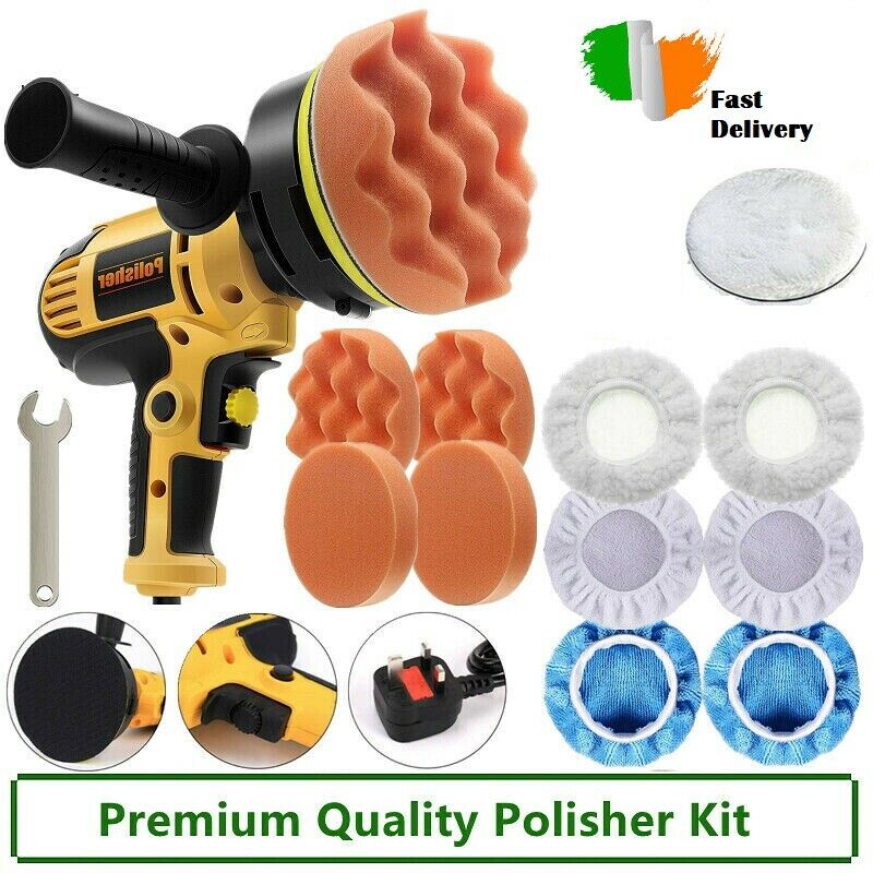 Rotary Car Polisher Buffer Sander Polishing Electric Tool Waxer Machine & 5" Pad