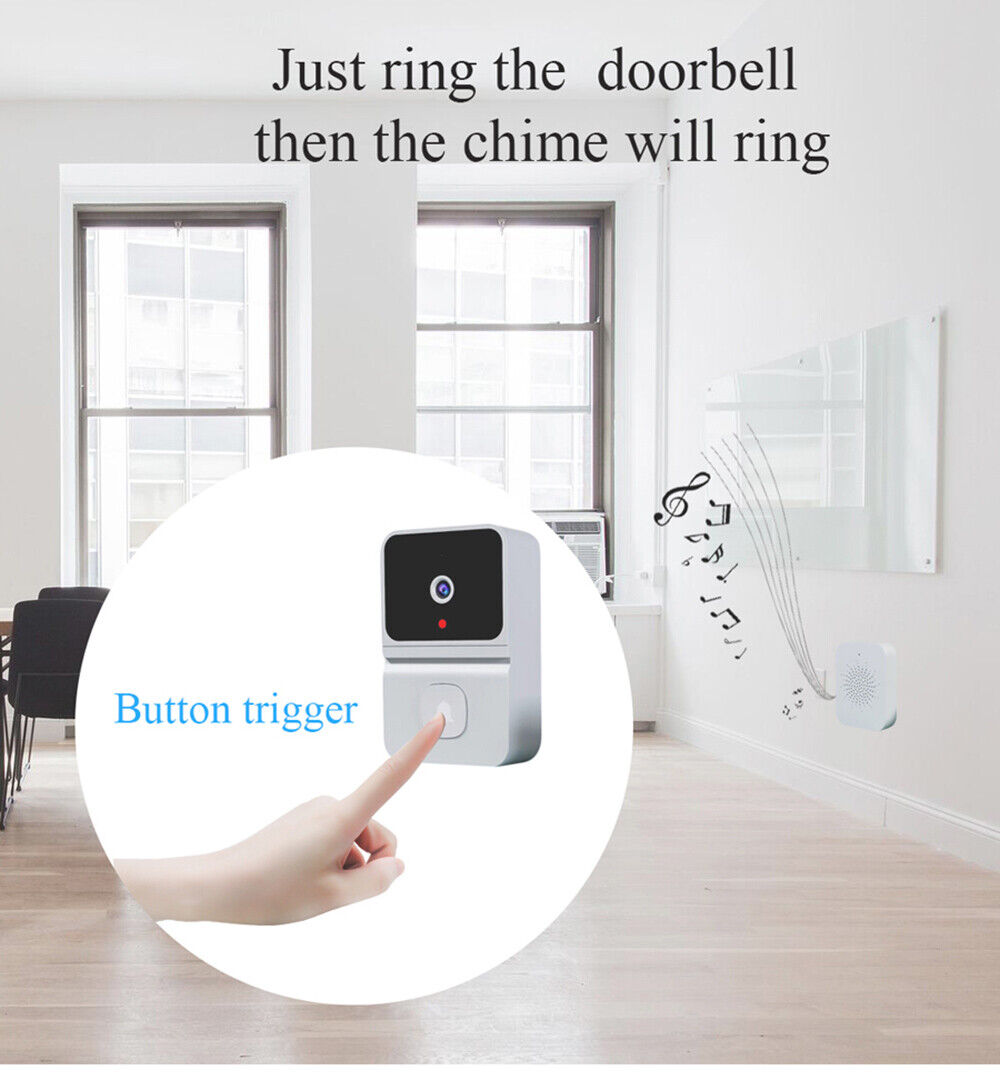 Smart Wireless WiFi Video Doorbell Phone Camera Door Bell Ring Intercom Security