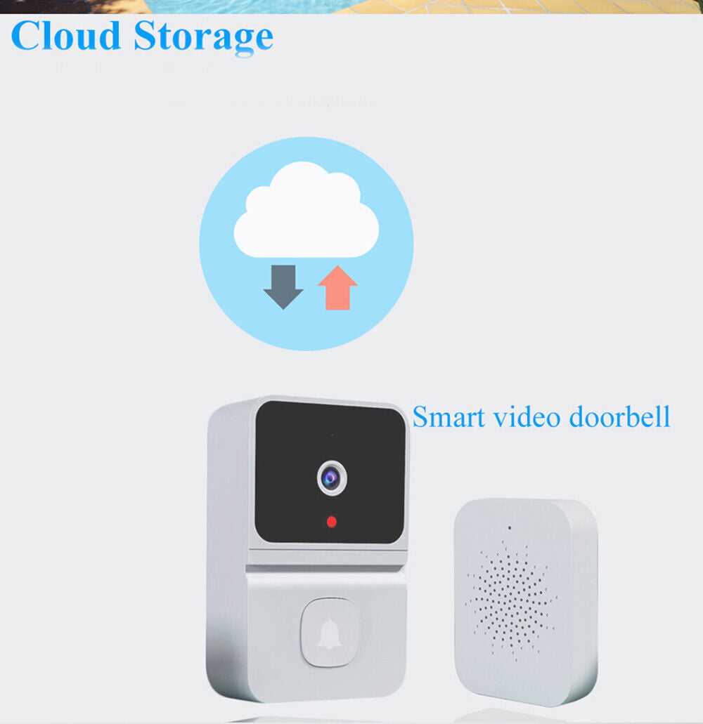 Smart Wireless WiFi Video Doorbell Phone Camera Door Bell Ring Intercom Security