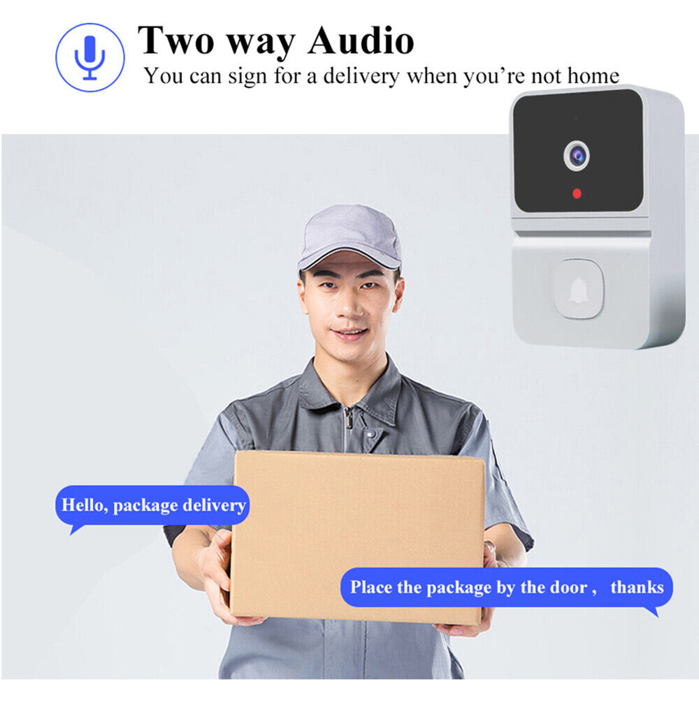 Smart Wireless WiFi Video Doorbell Phone Camera Door Bell Ring Intercom Security