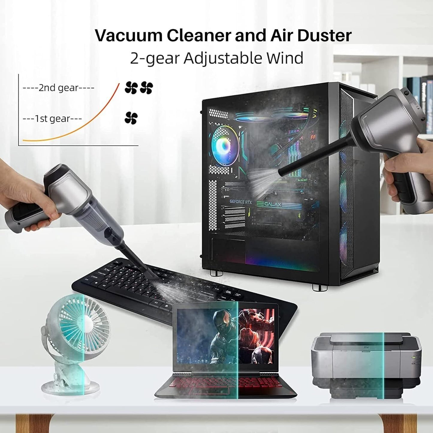 Powerful Car Vacuum Cleaner Wet/Dry Cordless Strong Suction Handheld Cleaning