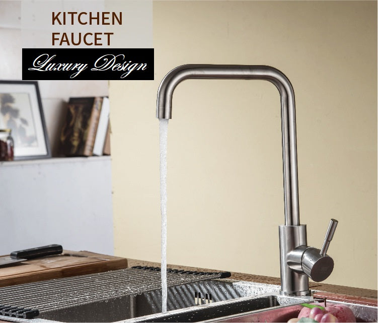 Modern Kitchen Sink Taps Mono Basin Mixer Single Faucet Chrome Tap