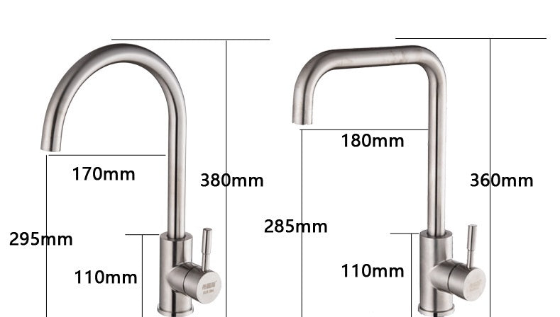 Modern Kitchen Sink Taps Mono Basin Mixer Single Faucet Chrome Tap