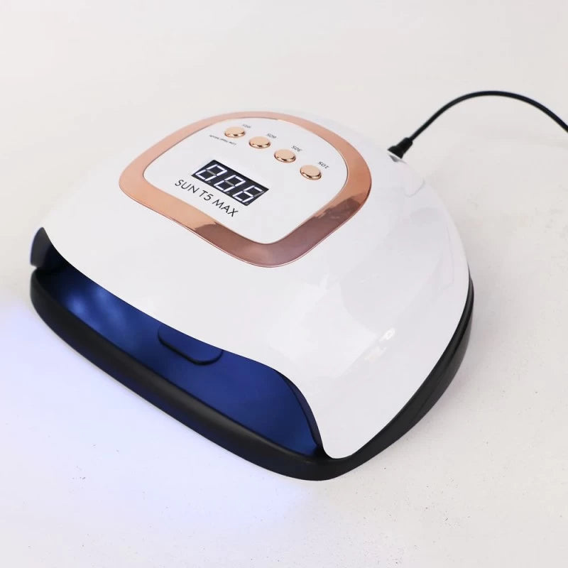 220W Professional UV GEL Nail Lamp LED Light Dryer Polish Cure Time Portable