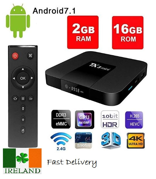 Android 7.1 Smart TV Box TX3 Mini 4K HD Quad Core Internet Media Player Streamer