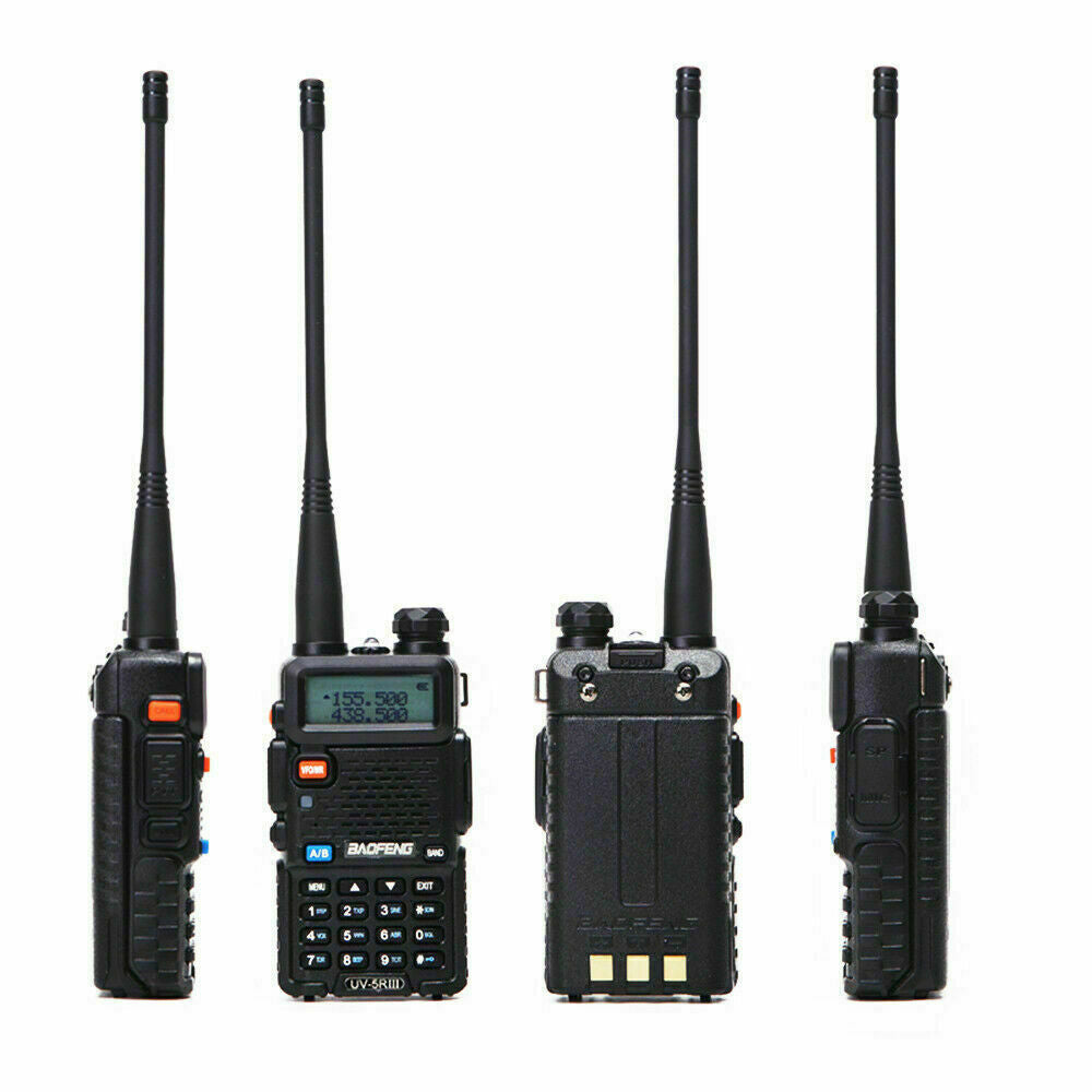 BAOFENG UV-5R Dual-Band Walkie Talkie Long Range FM Two Way Radio + Headsets