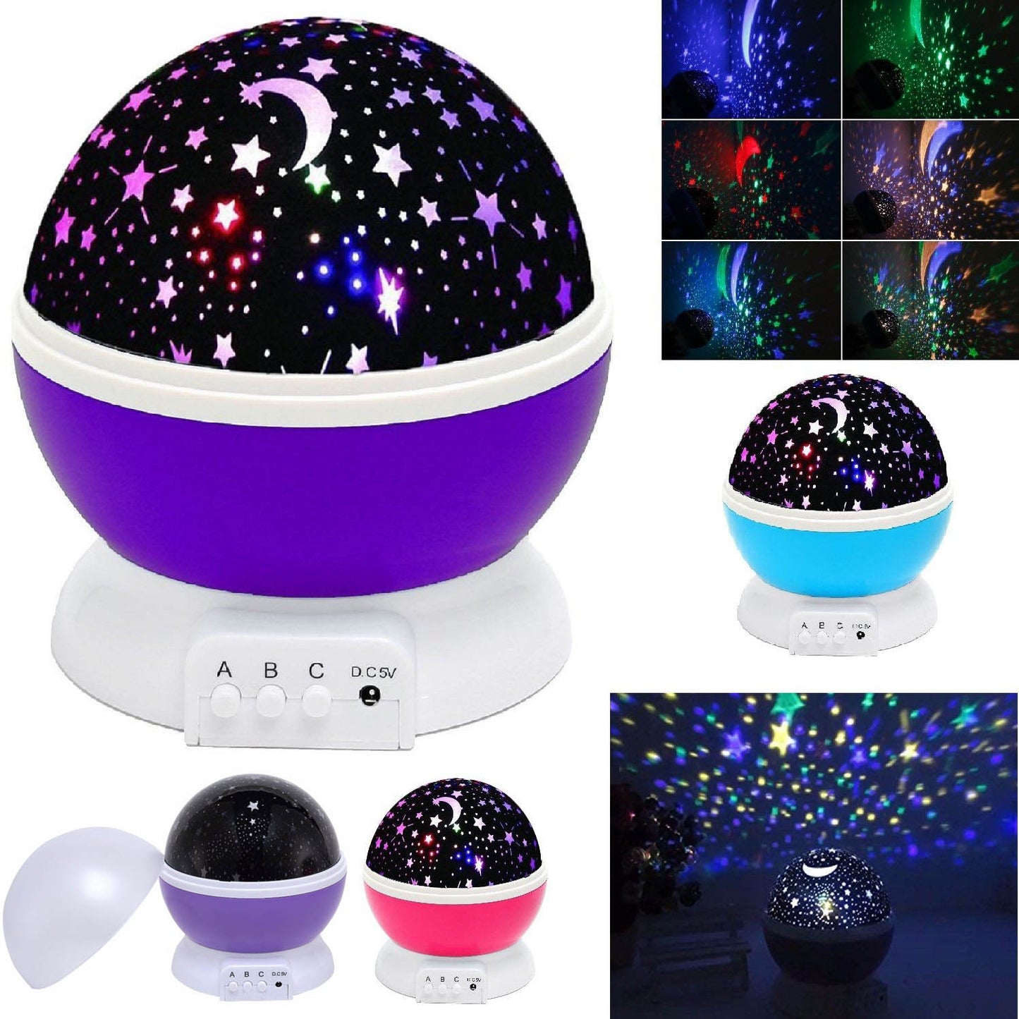 LED Cosmos Master Star Projector Baby Nursery Children Room Night Lighting Lamp