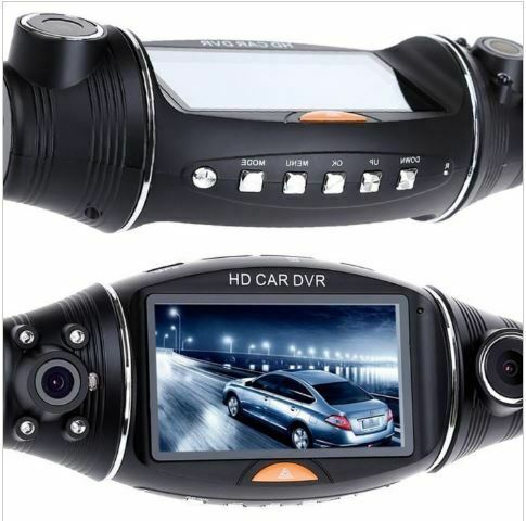 GPS HD Dual Lens 140° Dash Cam Car DVR Video Recorder Camera Front and Rear