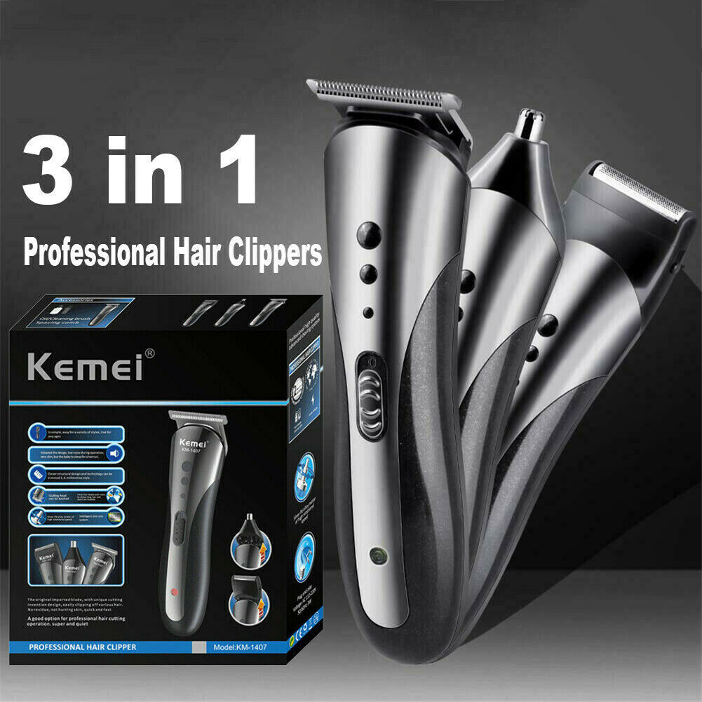 Rechargeable Hair Clipper Electric Shave Machine Razor Trimmer Haircut Set