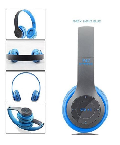 New Foldable Wireless Bluetooth Stereo Headset Headphones with Microphone