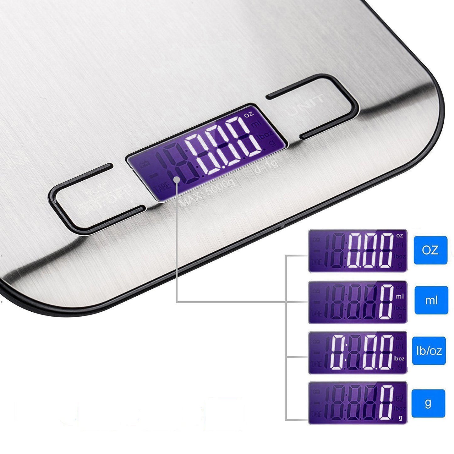 Home Kitchen Electronic Weight Scale Digital LCD Display Food Balance Upto 5000g