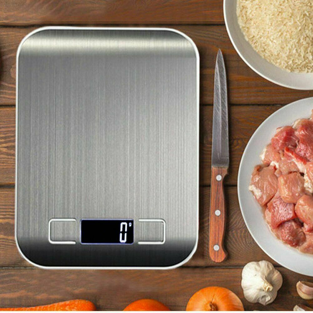 Home Kitchen Electronic Weight Scale Digital LCD Display Food Balance Upto 5000g