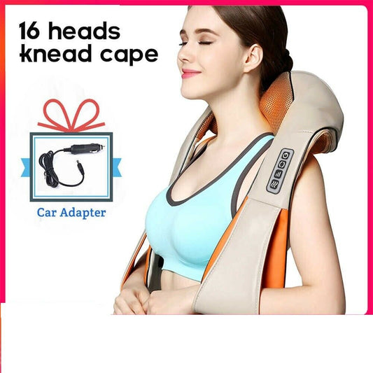 Shiatsu Back Neck Massager Muscle Relaxant Shoulder Body Massage U Machine Warm