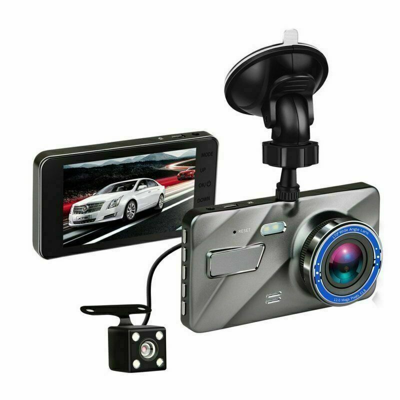 Car DVR Dash Cam 170 Degree Dual Lens Video Recorder Reversing Camera