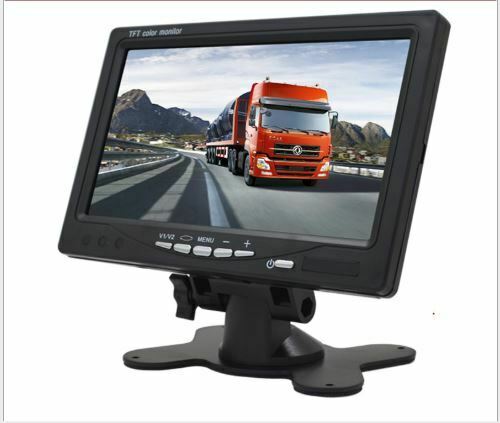 Reversing Camera + 7" LCD Monitor Car Rear View Kit For Bus Truck 12V/24V